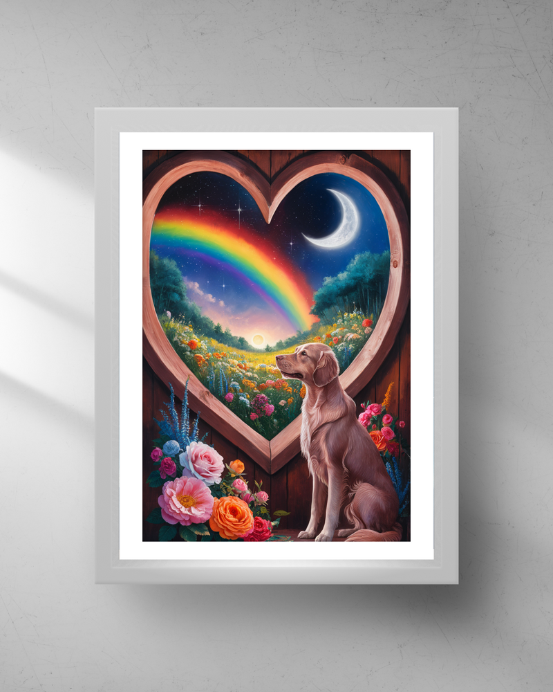 Quadro Decorativo - Cachorro dia e noite