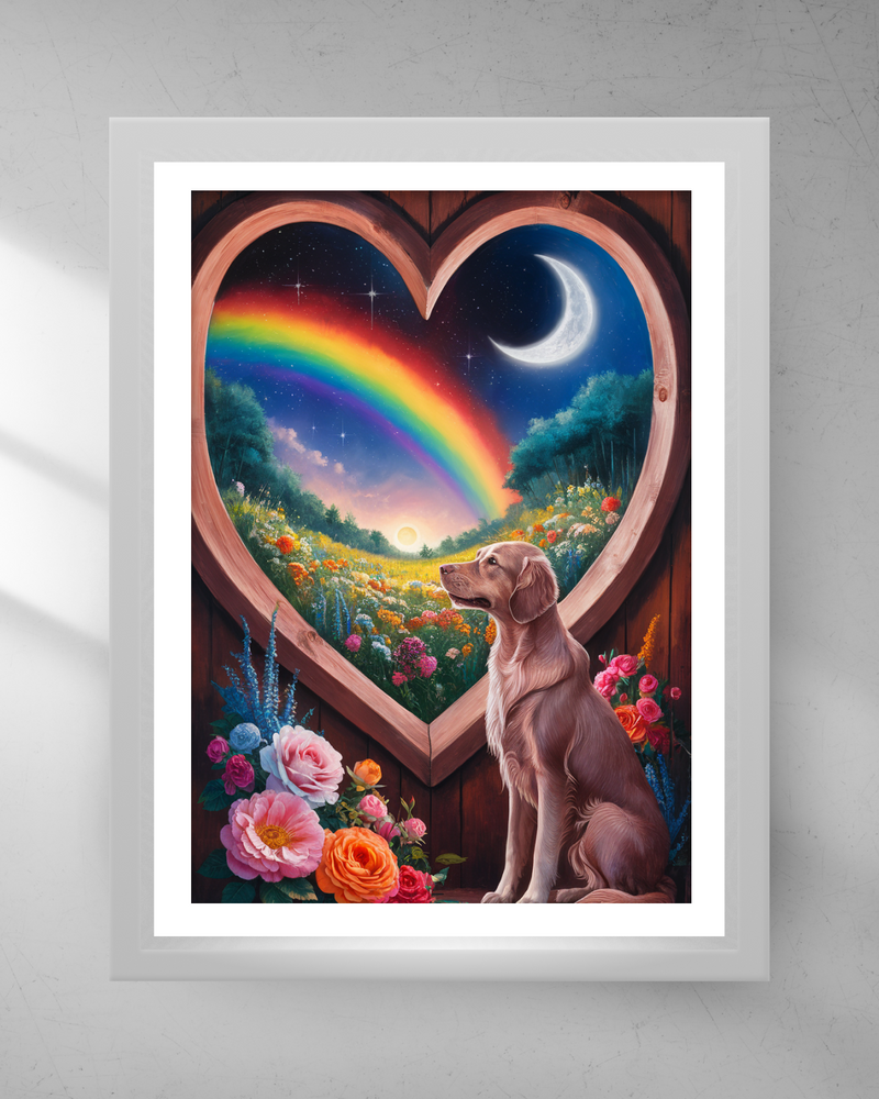 Quadro Decorativo - Cachorro dia e noite