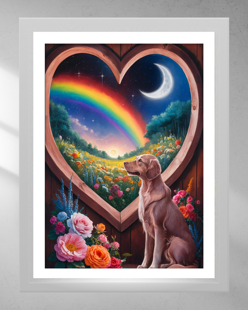 Quadro Decorativo - Cachorro dia e noite
