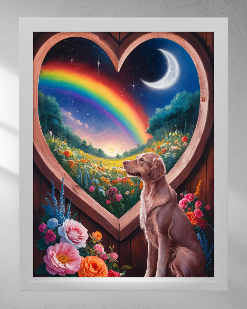 Quadro Decorativo - Cachorro dia e noite