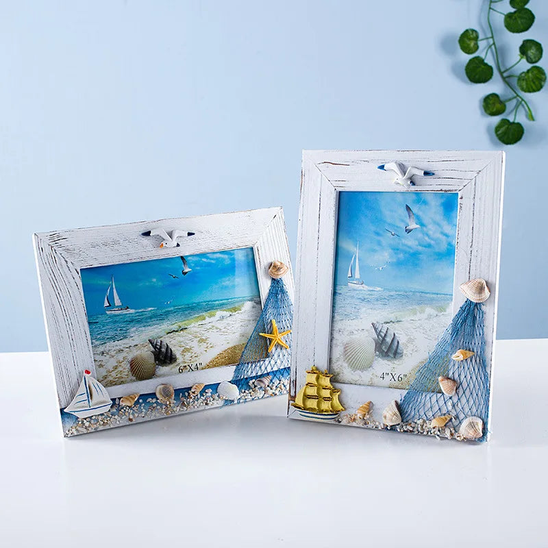Porta-Retrato Criativo - Conchas Oceânicas 🌊🐚