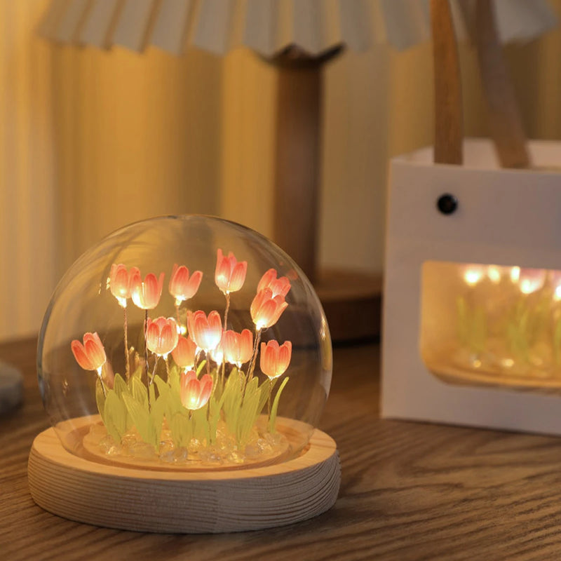 Luzes de Tulipas Artesanais DIY