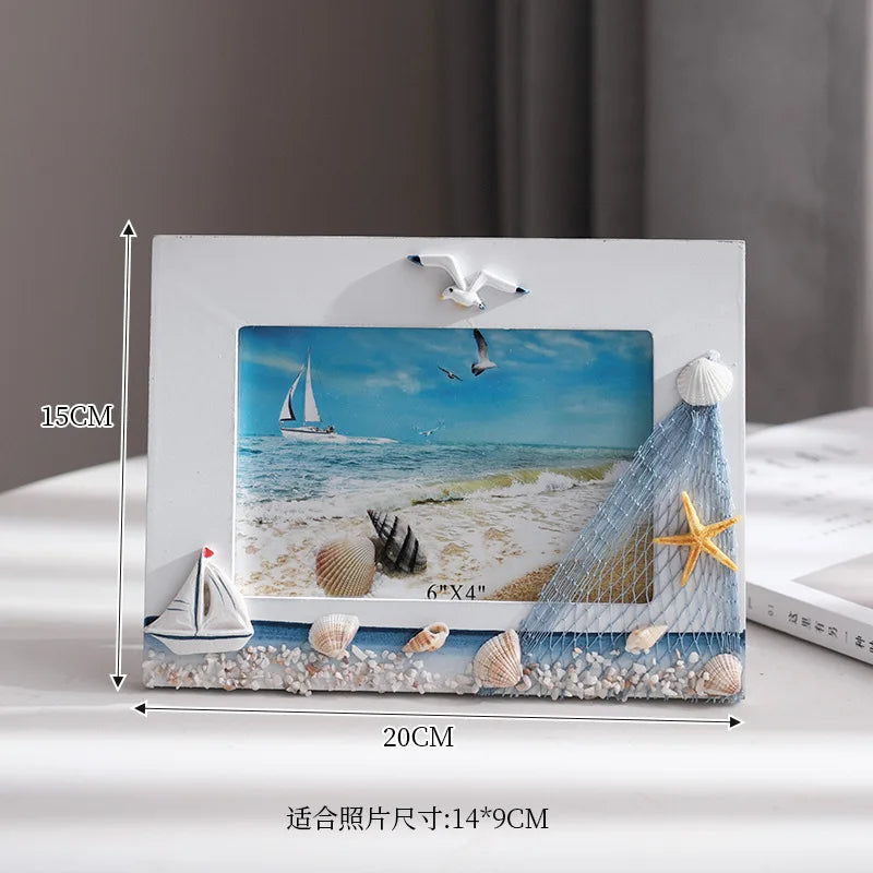 Porta-Retrato Criativo - Conchas Oceânicas 🌊🐚