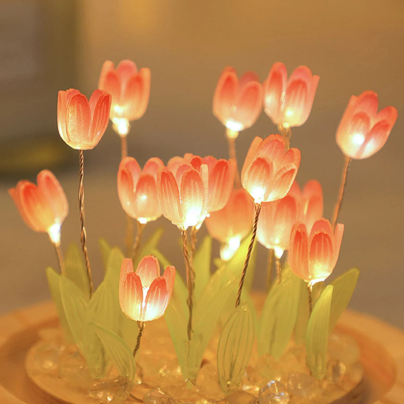 Luzes de Tulipas Artesanais DIY