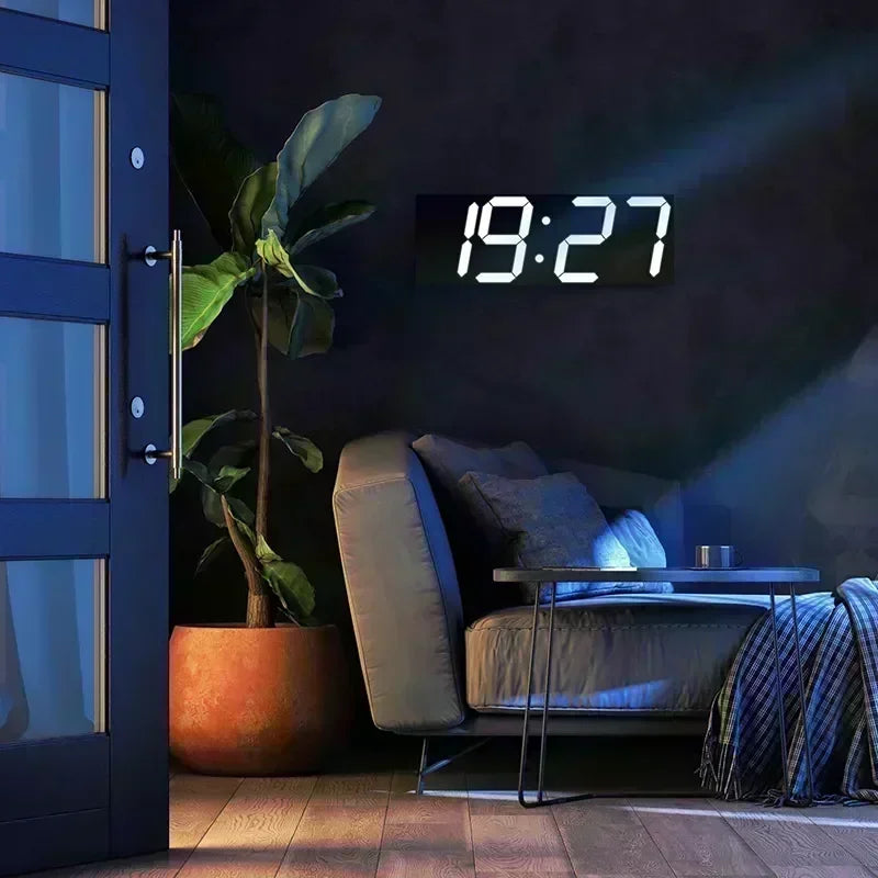 Relógio Digital de Parede e Mesa com Alarme Eletrônico ⏰
